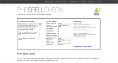 Desktop Screenshot of phpspellcheck.com